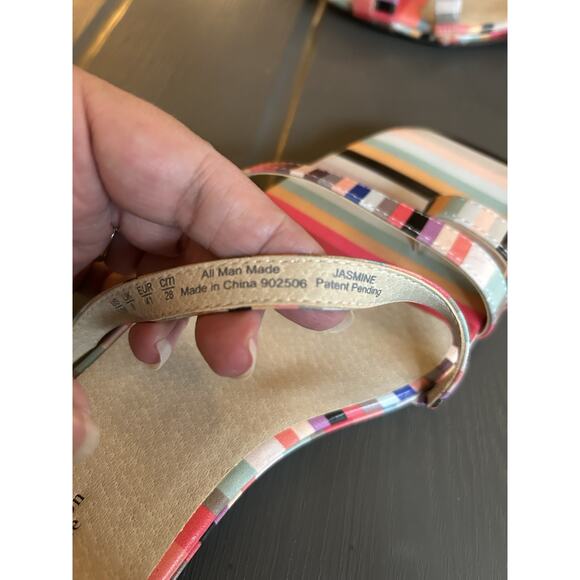 Life Stride Jasmine Soft System Multi Colored Strapy Women's Size 11W Sandals - Picture 8 of 9